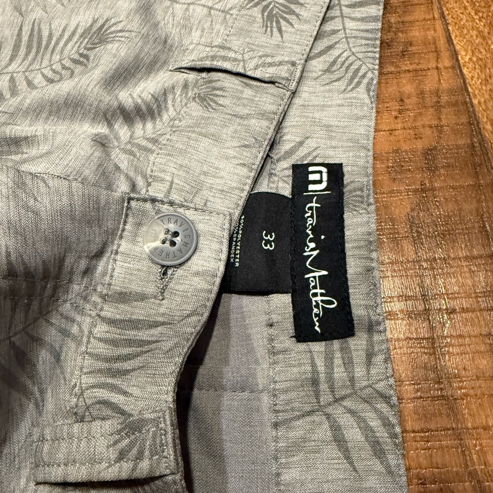 TravisMathew Gray Patterned Shorts